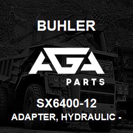 SX6400-12 Buhler Adapter, Hydraulic - 12MJIC x 12 MORB | AGA Parts