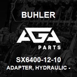 SX6400-12-10 Buhler Adapter, Hydraulic - 12MJIC x 10 MORB | AGA Parts