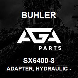 SX6400-8 Buhler Adapter, Hydraulic - 1/2JICM x 1/2MBO | AGA Parts