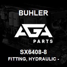 SX6408-8 Buhler Fitting, Hydraulic - 8 O-Ring Plug | AGA Parts