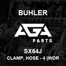 SX64J Buhler Clamp, Hose - 4 (Worm Screw) | AGA Parts