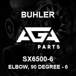 SX6500-6 Buhler Elbow, 90 Degree - 6JICS x 6MJIC | AGA Parts