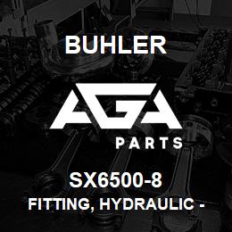 SX6500-8 Buhler Fitting, Hydraulic - 8FJIC x 8MJIC | AGA Parts