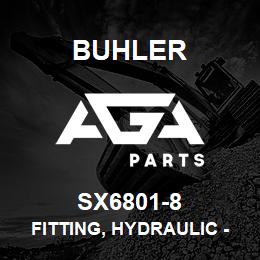 SX6801-8 Buhler Fitting, Hydraulic - 3/4MO x 1/2JIC | AGA Parts