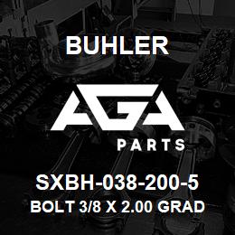 SXBH-038-200-5 Buhler Bolt 3/8 x 2.00 Grade 5 | AGA Parts