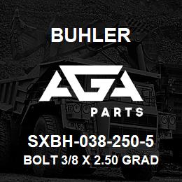 SXBH-038-250-5 Buhler Bolt 3/8 x 2.50 Grade 5 | AGA Parts