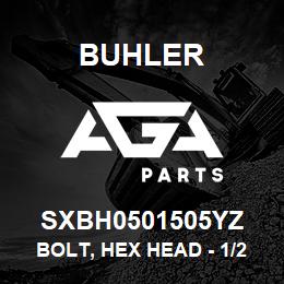 SXBH0501505YZ Buhler Bolt, Hex Head - 1/2 x 1-1/2 Gr-5 | AGA Parts