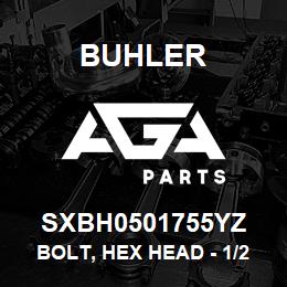 SXBH0501755YZ Buhler Bolt, Hex Head - 1/2 x 1-3/4 Gr-5 | AGA Parts