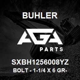 SXBH1256008YZ Buhler Bolt - 1-1/4 x 6 Gr-8 | AGA Parts