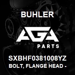 SXBHF0381008YZ Buhler Bolt, Flange Head - 3/8 x 1 Gr8 YZ | AGA Parts