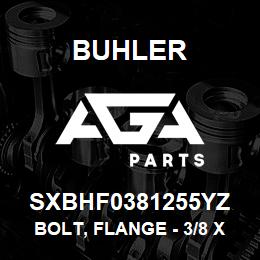 SXBHF0381255YZ Buhler Bolt, Flange - 3/8 x 1.25 Gr5 YZ | AGA Parts