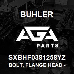 SXBHF0381258YZ Buhler Bolt, Flange Head - 3/8 x 1-1/4 Gr8 YZ | AGA Parts