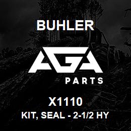 X1110 Buhler Kit, Seal - 2-1/2 Hydraulic Cylinder w/1.5 Rod (Grapple 2000 & 3000) | AGA Parts