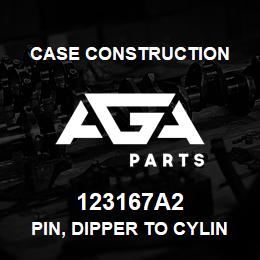 123167A2 Case Construction PIN, DIPPER TO CYLINDER | AGA Parts