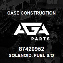 87420952 Case Construction Solenoid, Fuel S/O | AGA Parts