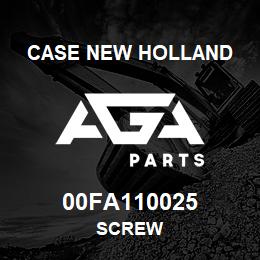 00FA110025 CNH Industrial SCREW | AGA Parts