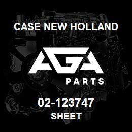 02-123747 CNH Industrial SHEET | AGA Parts