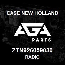 ZTN926059030 CNH Industrial RADIO | AGA Parts