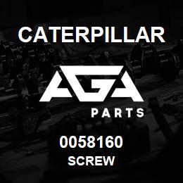0058160 Caterpillar SCREW | AGA Parts