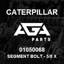 01050068 Caterpillar Segment Bolt - 5/8 X 2-7/64 UNF 5 | AGA Parts