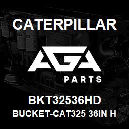 BKT32536HD Caterpillar BUCKET-CAT325 36IN HD (0.75M3) - 4HD RC TIPS | AGA Parts