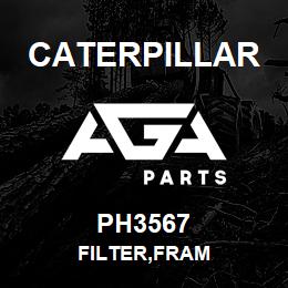 PH3567 Caterpillar FILTER,FRAM | AGA Parts