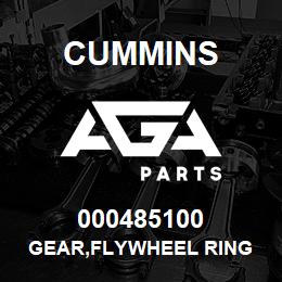 000485100 Cummins GEAR,FLYWHEEL RING | AGA Parts