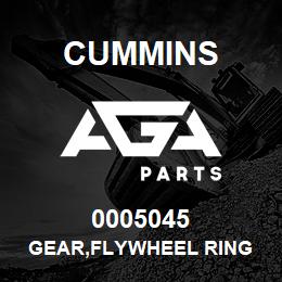 0005045 Cummins GEAR,FLYWHEEL RING | AGA Parts