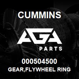 000504500 Cummins GEAR,FLYWHEEL RING | AGA Parts