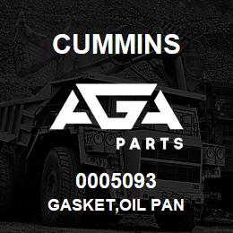 0005093 Cummins GASKET,OIL PAN | AGA Parts