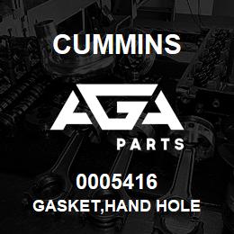 0005416 Cummins GASKET,HAND HOLE | AGA Parts
