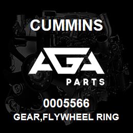 0005566 Cummins GEAR,FLYWHEEL RING | AGA Parts
