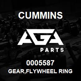 0005587 Cummins GEAR,FLYWHEEL RING | AGA Parts