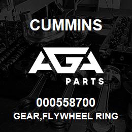 000558700 Cummins GEAR,FLYWHEEL RING | AGA Parts