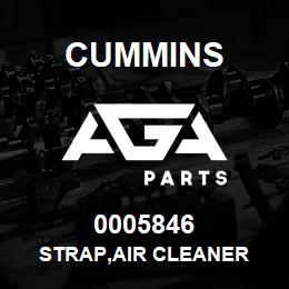 0005846 Cummins STRAP,AIR CLEANER | AGA Parts