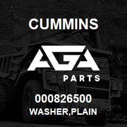 000826500 Cummins WASHER,PLAIN | AGA Parts