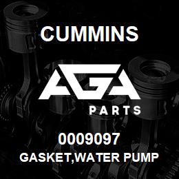 0009097 Cummins GASKET,WATER PUMP | AGA Parts