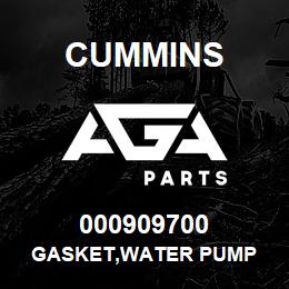 000909700 Cummins GASKET,WATER PUMP | AGA Parts