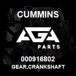 000916802 Cummins GEAR,CRANKSHAFT | AGA Parts