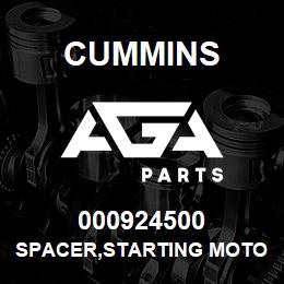 000924500 Cummins SPACER,STARTING MOTOR | AGA Parts