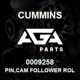 0009258 Cummins PIN,CAM FOLLOWER ROLLER | AGA Parts