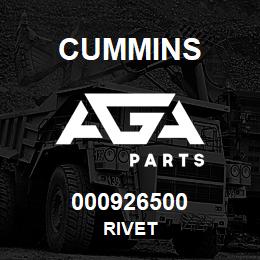000926500 Cummins RIVET | AGA Parts
