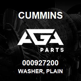 000927200 Cummins WASHER, PLAIN | AGA Parts