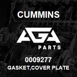 0009277 Cummins GASKET,COVER PLATE | AGA Parts