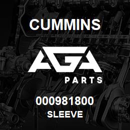 000981800 Cummins SLEEVE | AGA Parts