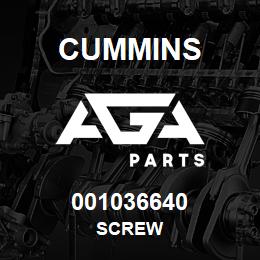 001036640 Cummins SCREW | AGA Parts