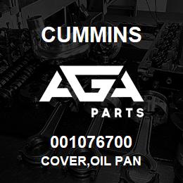 001076700 Cummins COVER,OIL PAN | AGA Parts