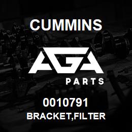0010791 Cummins BRACKET,FILTER | AGA Parts