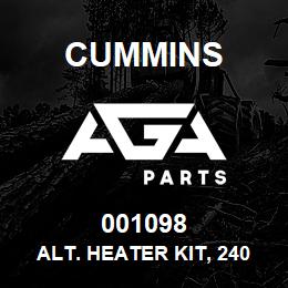 001098 Cummins Alt. Heater Kit, 240V | AGA Parts