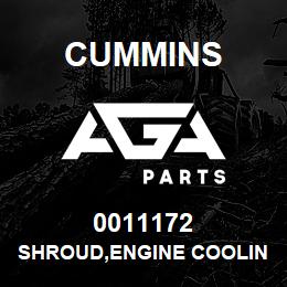 0011172 Cummins SHROUD,ENGINE COOLING FAN | AGA Parts